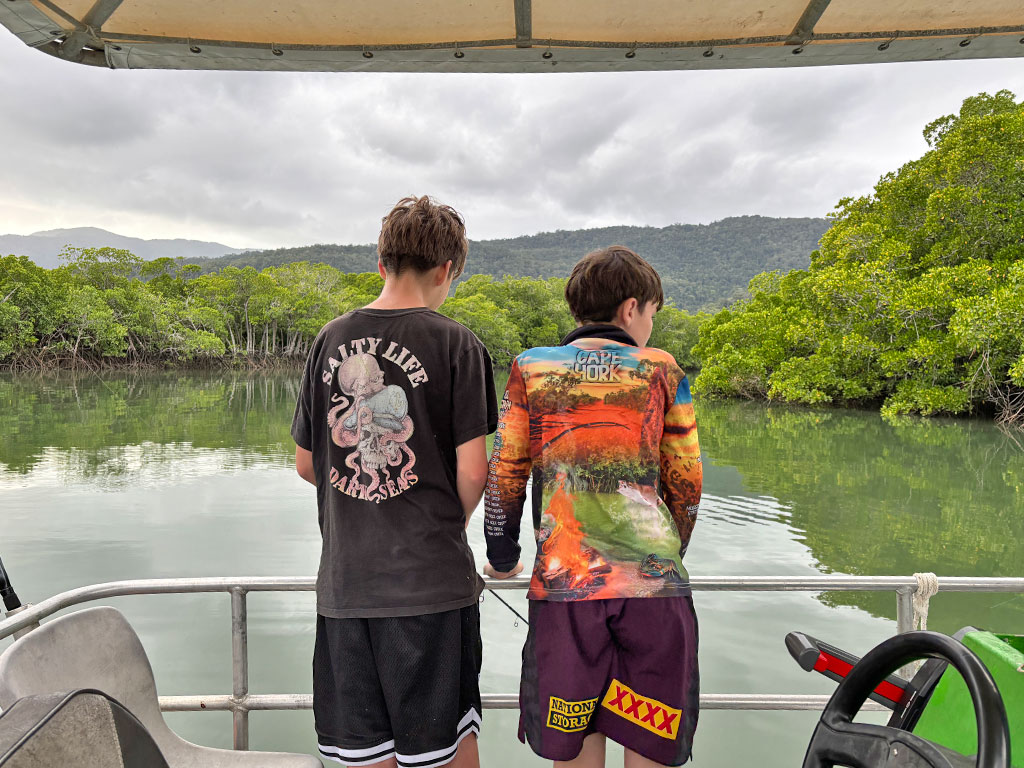 Cairns Boat Hire - Checking for Fish