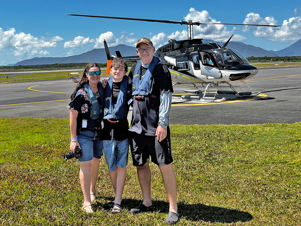 Cairns Family Scenic Heli Trip
