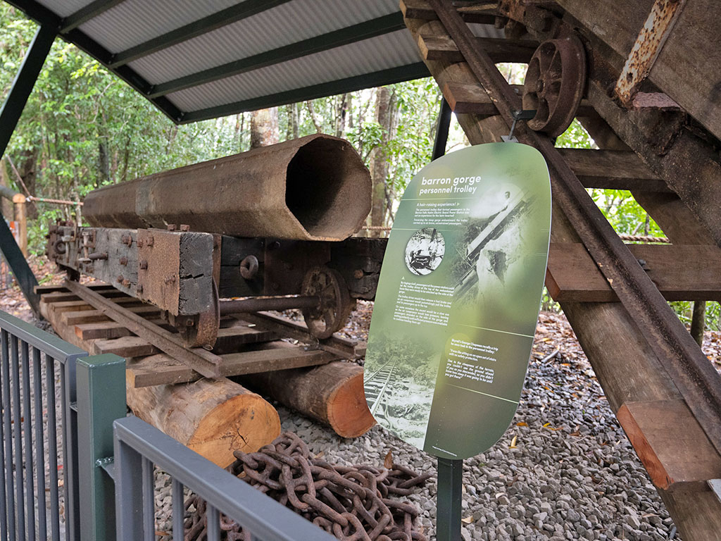 Historical Display at Barron Falls Station