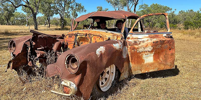 obriens creek rusted car