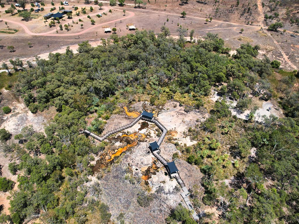 Talaroo Hot Springs - Thermal Springs Drone